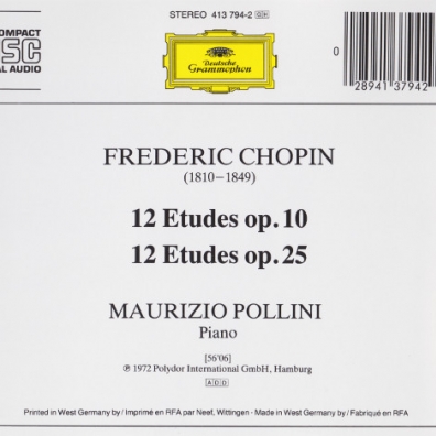 Chopin: Etiudes Maurizio Pollini (Маурицио Поллини): Chopin: Etiudes