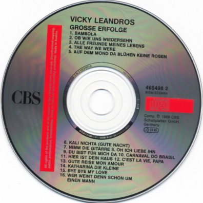 Vicky Leandros (Вики Леандрос): Grosse Erfolge