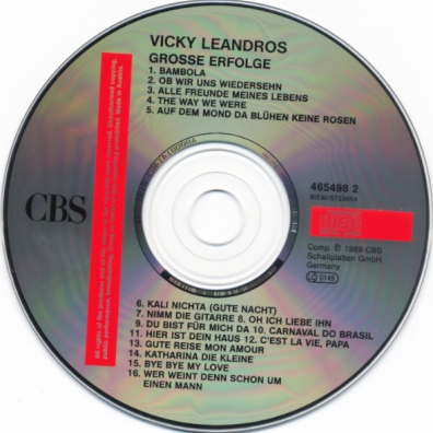 Grosse Erfolge Vicky Leandros (Вики Леандрос): Grosse Erfolge