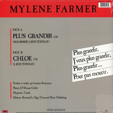 Mylene Farmer (Милен Фармер): Plus Grandir