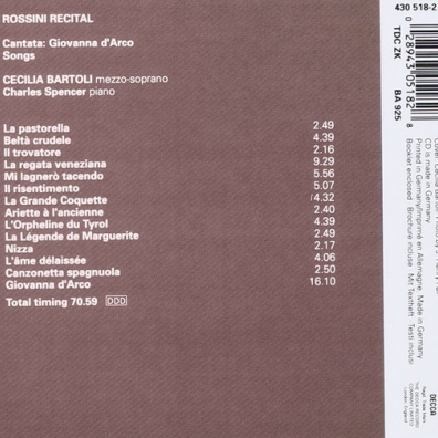 Cecilia Bartoli (Чечилия Бартоли): Rossini: Songs