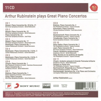 Arthur Rubinstein (Артур Рубинштейн): Arthur Rubinstein Plays Great Piano Conc