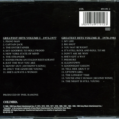 Billy Joel (Билли Джоэл): Greatest Hits Volume I & Volume II