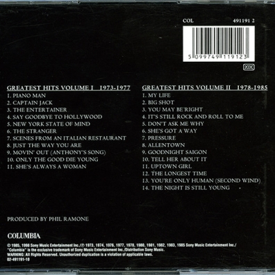 Greatest Hits Volume I & Volume II Billy Joel (Билли Джоэл): Greatest Hits Volume I & Volume II