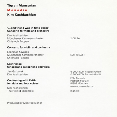 Monodia Tigran Mansurian (Тигран Мансурян): Monodia