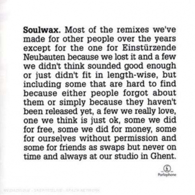 Most Of The Remixes… Soulwax (Соулвакс): Most Of The Remixes…