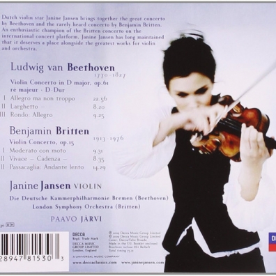 Janine Jansen (Янин Янсен): Beethoven & Britten Violin Concertos