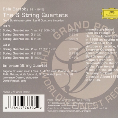 Emerson String Quartet (Эмирсон Стринг Квартет): Bartok: The 6 String Quartets