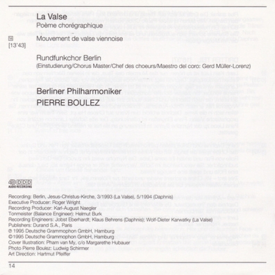Pierre Boulez (Пьер Булез): Ravel: Daphnis et Chloe