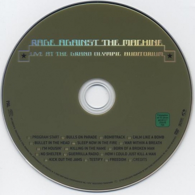 Live At The Grand Olympic Auditorium Rage Against The Machine: Live At The Grand Olympic Auditorium