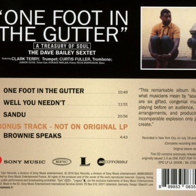 Dave Bailey (Дэйв Бэйли): One Foot In The Gutter