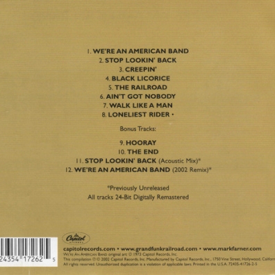 We'Re An American Band Grand Funk Railroad (Гранд Фанк Рейлроуд): We'Re An American Band