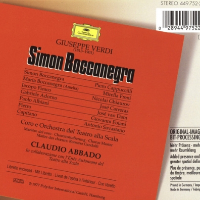 Claudio Abbado (Клаудио Аббадо): Verdi: Simon Boccanegra