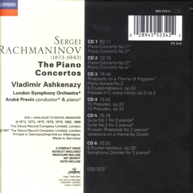 Владимир Ашкенази: Rachmaninov: Piano Concertos