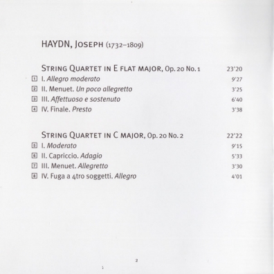 Franz Joseph Haydn (Йозеф Гайдн): Haydn: ‘Sun’ Quartets Op.20, Nos. 1-3 (Vol. 1)