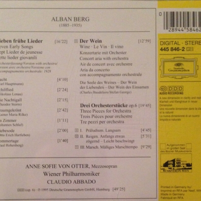 Claudio Abbado (Клаудио Аббадо): Berg: Seven Early Songs / Wine / Three Pieces for