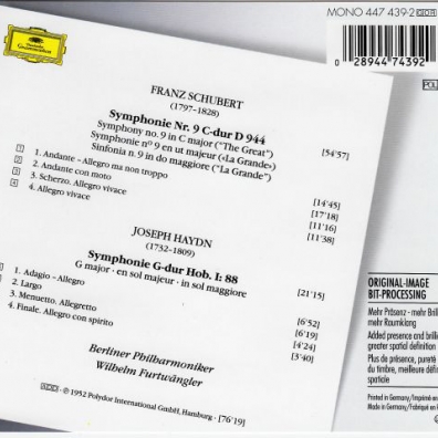 Wilhelm Furtwängler (Вильгельм Фуртвенглер): Schubert: Symphony No.9 / Haydn: Symphony No.88