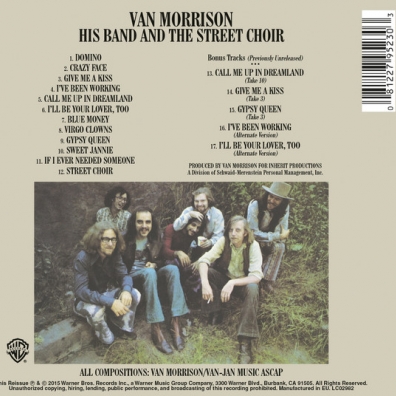 Van Morrison (Ван Моррисон): His Band And The Street Choir