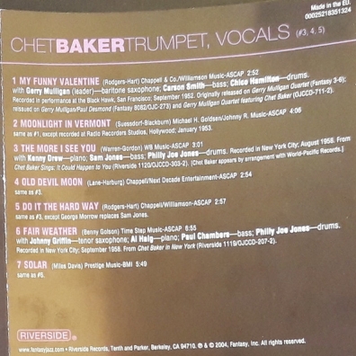 The Best Of Chet Baker Chet Baker (Чет Бейкер): The Best Of Chet Baker