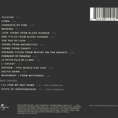 Odyssey - The Definitive Collection Vangelis (Вангелис): Odyssey - The Definitive Collection