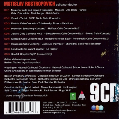 Mstislav Rostropovich Plays Cello Works Mstislav Rostropovich (Мстислав Ростропович): Mstislav Rostropovich Plays Cello Works