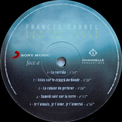 Samedi Soir Sur La Terre Francis Cabrel (Франсис Кабрель): Samedi Soir Sur La Terre