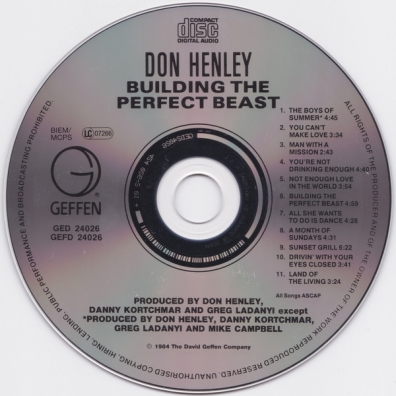 Don Henley (Дон Хенли): Building The Perfect Beast