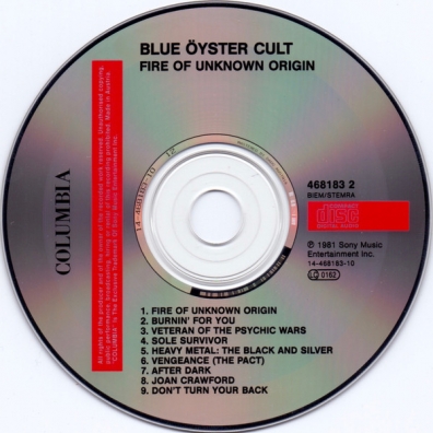 Blue Oyster Cult (Блю Ойстер Культ): Fire Of Unknown Origin
