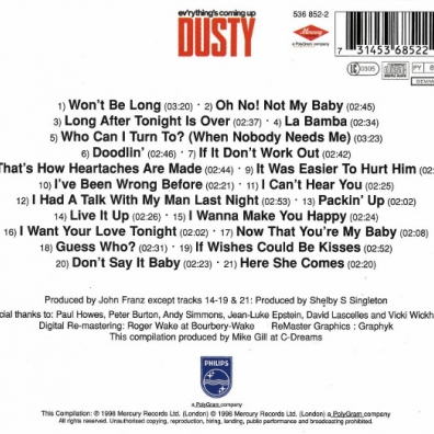 Dusty Springfield (Дасти Спрингфилд): Ev'rything's Coming Up Dusty