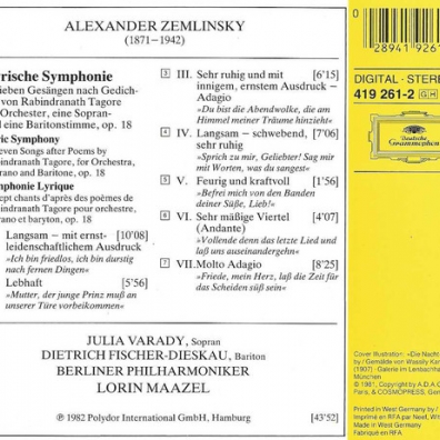 Lorin Maazel (Лорин Маазель): Zemlinsky: Lyric Symphony