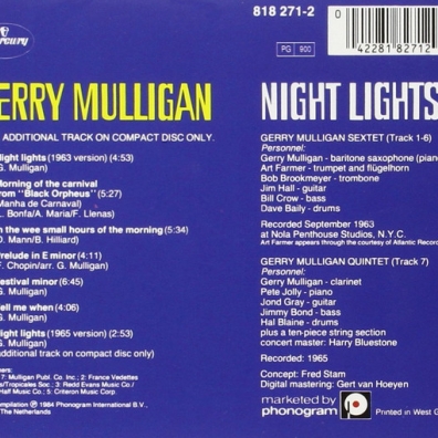 Gerry Mulligan (Джерри Маллиган): Night Lights