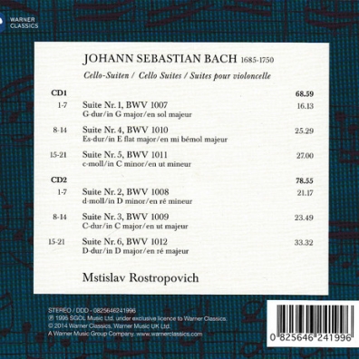 Cello Suites Мстислав Ростропович: Cello Suites