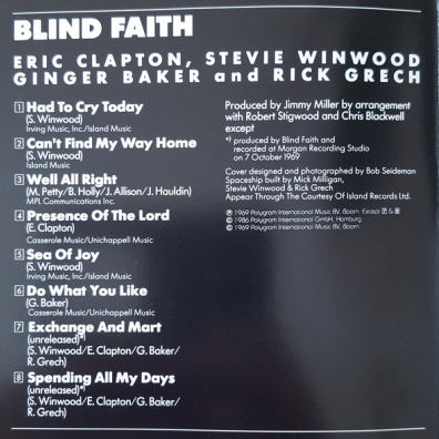 Blind Faith (Блинд Фаитх): Blind Faith