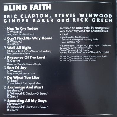Blind Faith Blind Faith (Блинд Фаитх): Blind Faith