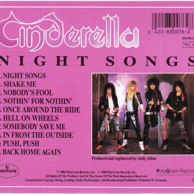 Night Songs Cinderella (Синдерелла): Night Songs