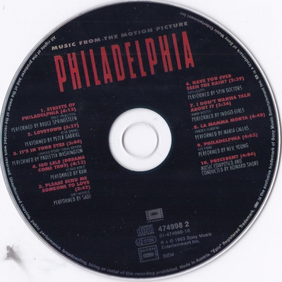 Philadelphia - Music From The Motion Pi Philadelphia - Music From The Motion Pi