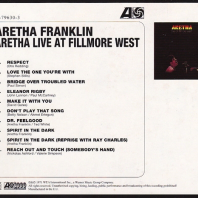 Aretha Franklin (Арета Франклин): Aretha Live At Fillmore West