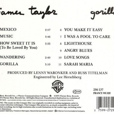 James Taylor (Джеймс Тейлор): Gorilla