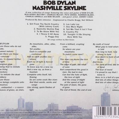 Bob Dylan (Боб Дилан): Nashville Skyline