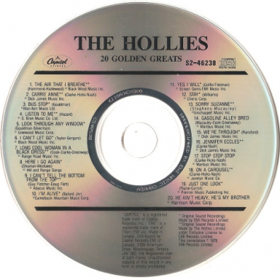 The Hollies (Зе Холлиес): 20 Golden Greats