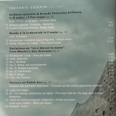 Chopin: Works For Piano & Orchestra Jan Lisiecki (Ян Лисецкий): Chopin: Works For Piano & Orchestra