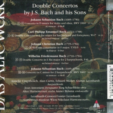 Gustav Leonhardt (Густав Леонхардт): Double Concertos By Js Bach & His Sons