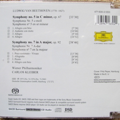 Carlos Kleiber (Карлос Клайбер): Beethoven: Symphonies Nos. 5 & 7