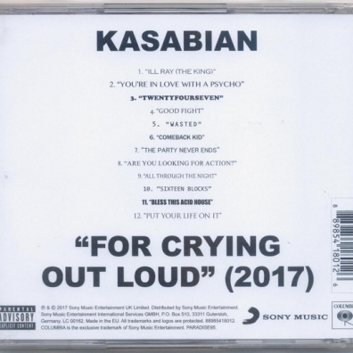 For Crying Out Loud Kasabian: For Crying Out Loud