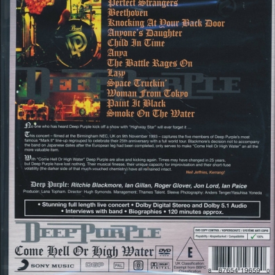 Deep Purple (Дип Перпл): Come Hell Or High Water (Live 1993)