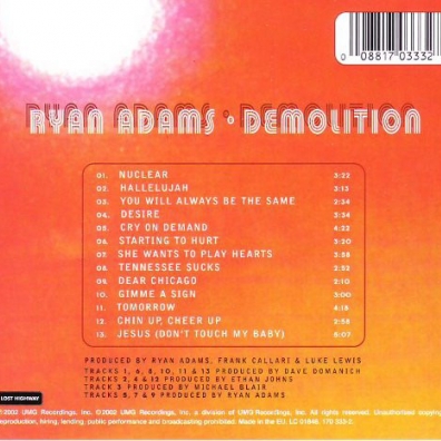 Demolition Ryan Adams (Райан Адамс): Demolition