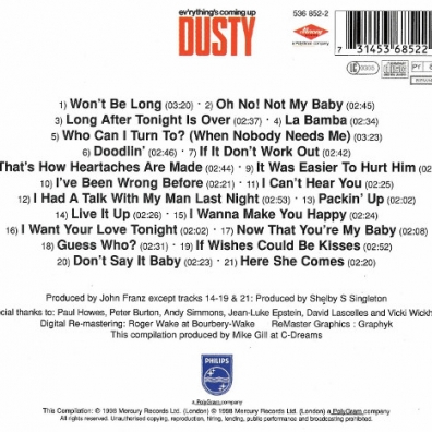 Dusty Springfield (Дасти Спрингфилд): Ev'rything's Coming Up Dusty