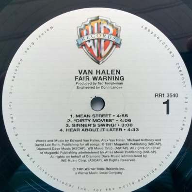 Fair Warning Van Halen (Ван Хален): Fair Warning
