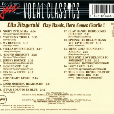 Ella Fitzgerald (Элла Фицджеральд): Clap Hands Here Comes Charlie!