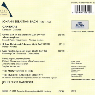 John Eliot Gardiner (Джон Элиот Гардинер): Bach: Funeral Cantatas
